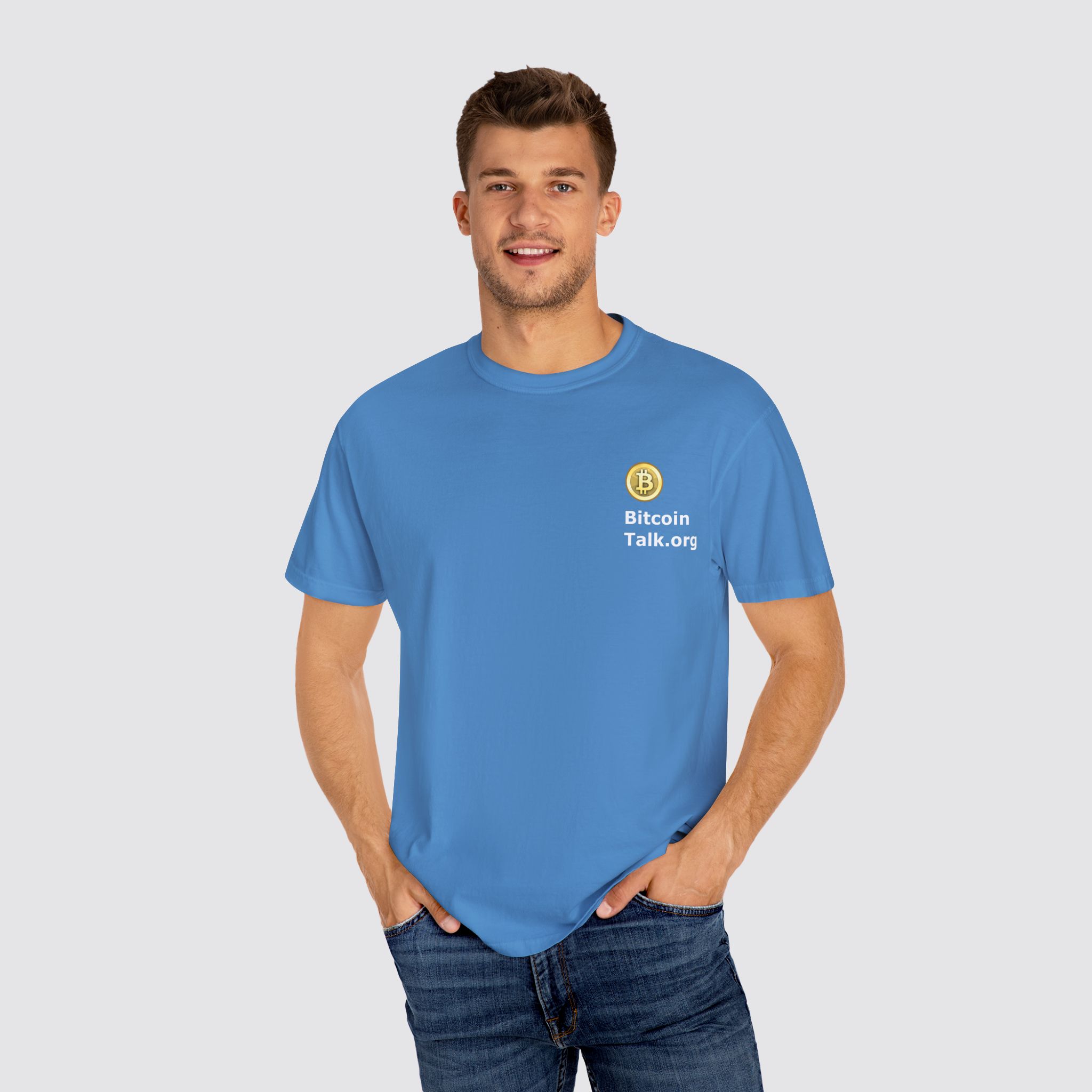 BitcoinTalk Forum – Unisex T-Shirt w/ Front & Back Logo BitcoinTalk Forum - Unisex T-Shirt w/ Front & Back Logo - Image 4