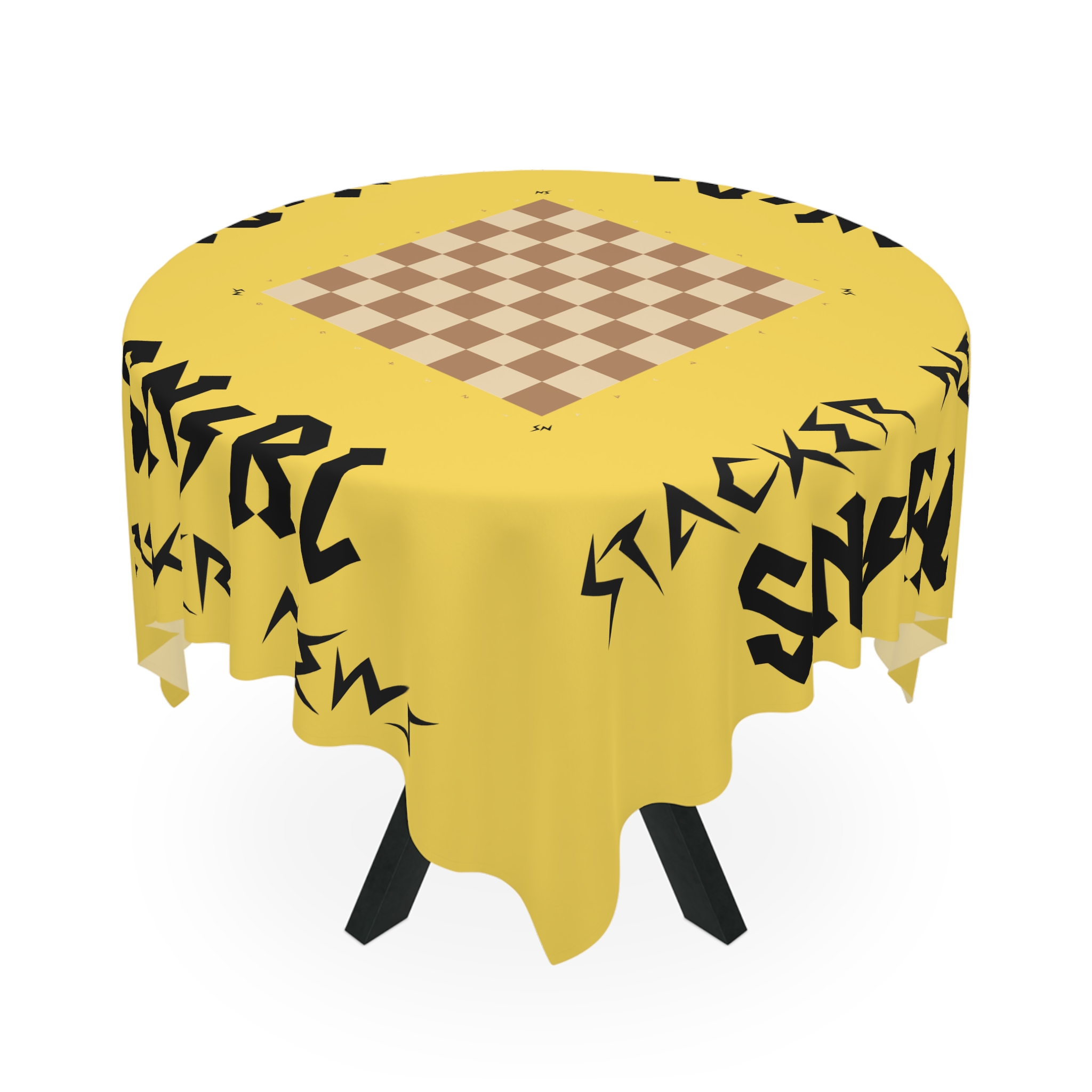 ๐๐ค SNIRL Chess Board on Polyester Tablecloth ๐๐ค SNIRL Chess Board on Polyester Tablecloth - Image 5