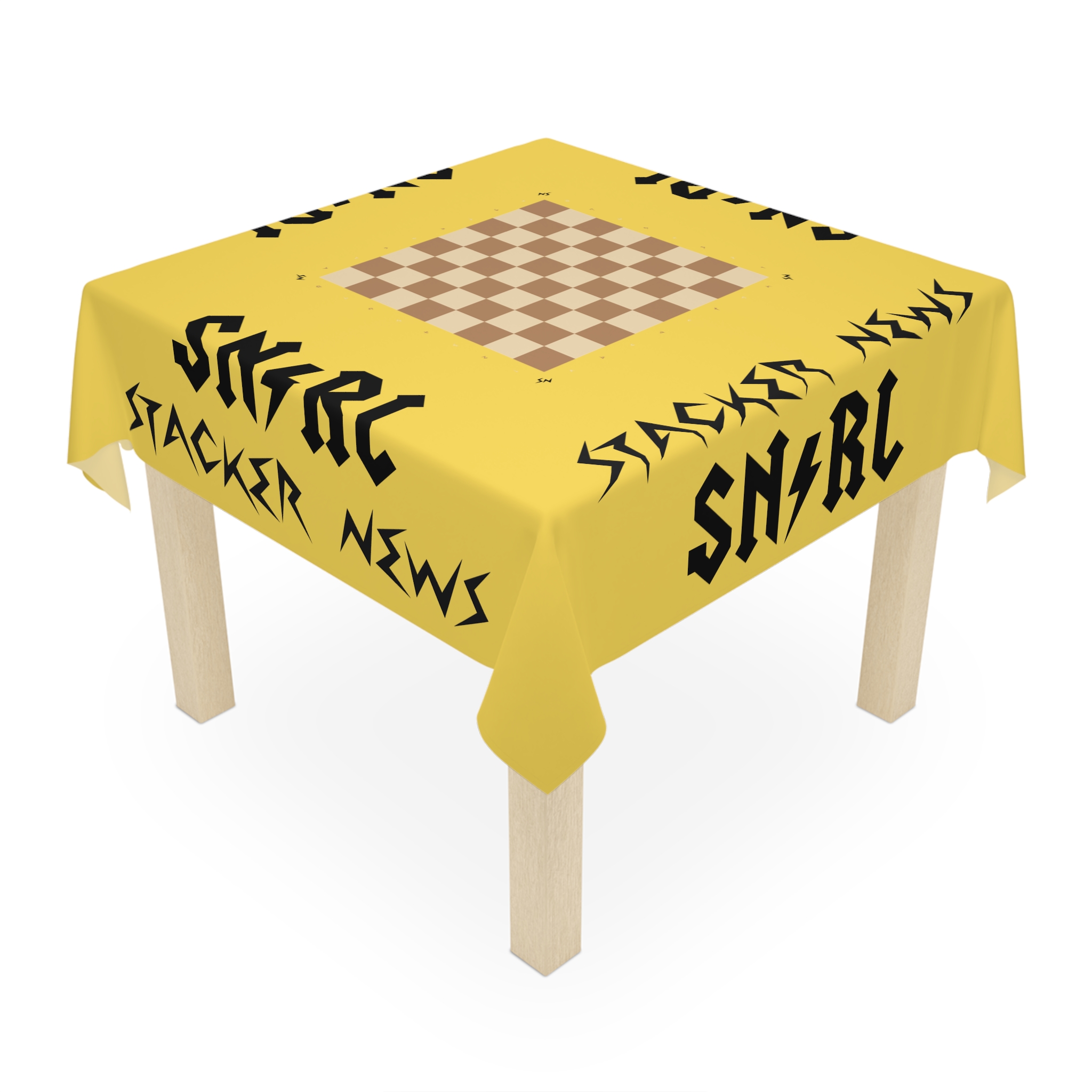 ๐๐ค SNIRL Chess Board on Polyester Tablecloth ๐๐ค SNIRL Chess Board on Polyester Tablecloth - Image 4