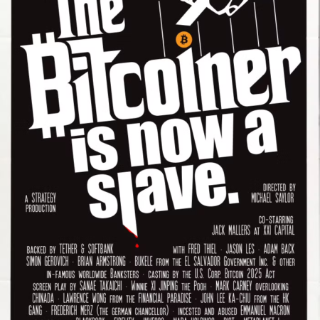 The Bitcoiner: is now a slave. Documentary movie poster