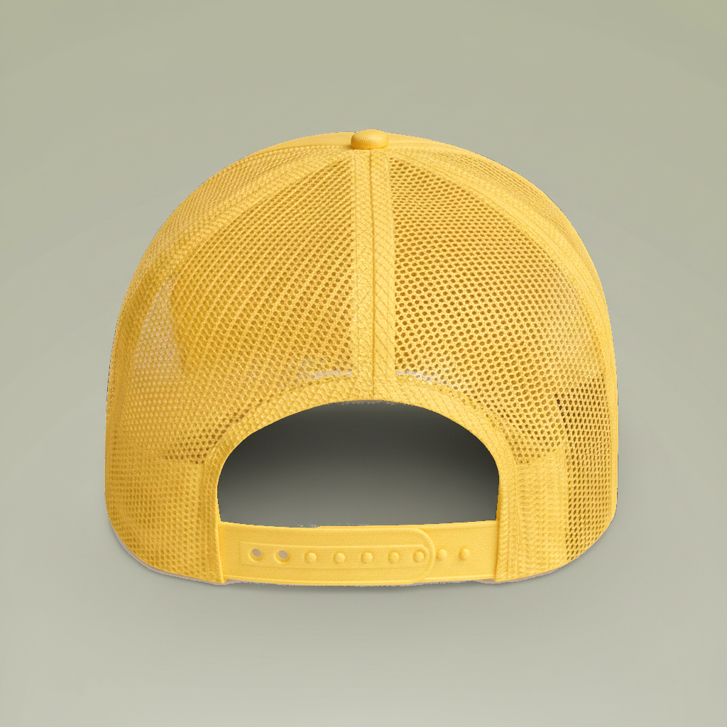 💛 🖤 STACKER NEWS Gold Trucker Cap (Embroidery)